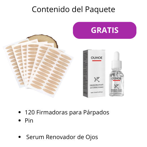 Fitas Firmadoras para Párpados (GRATIS Sérum Renovador  de Ojos)