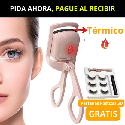 Rizador Térmico Eletrónico + GRATIS Pestañas Postizas 3D